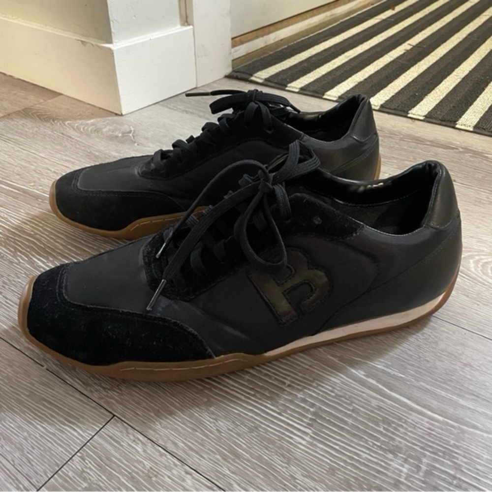 Hugo Boss Belward Low Top Sneaker Shoes Suede Accents Mens Size 42
